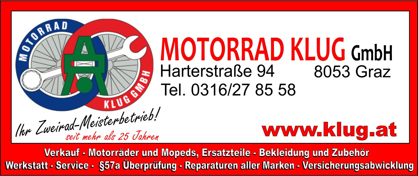 Motorrad Klug